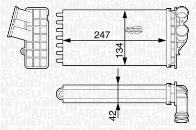 MAGNETI MARELLI 350218318000 -  Теплообменник, отопление салона